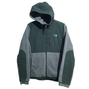The North Face Green Hooded Denali 2 Jacket Size M